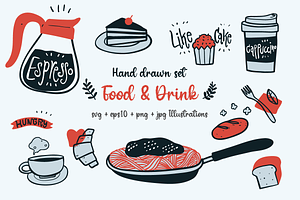 Hand Drawn Food & Drink