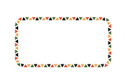 African Mexican Ethnic Motif Frame, a Decorative Illustration by Elena Pimukova (Thumbnail 4 of 7)