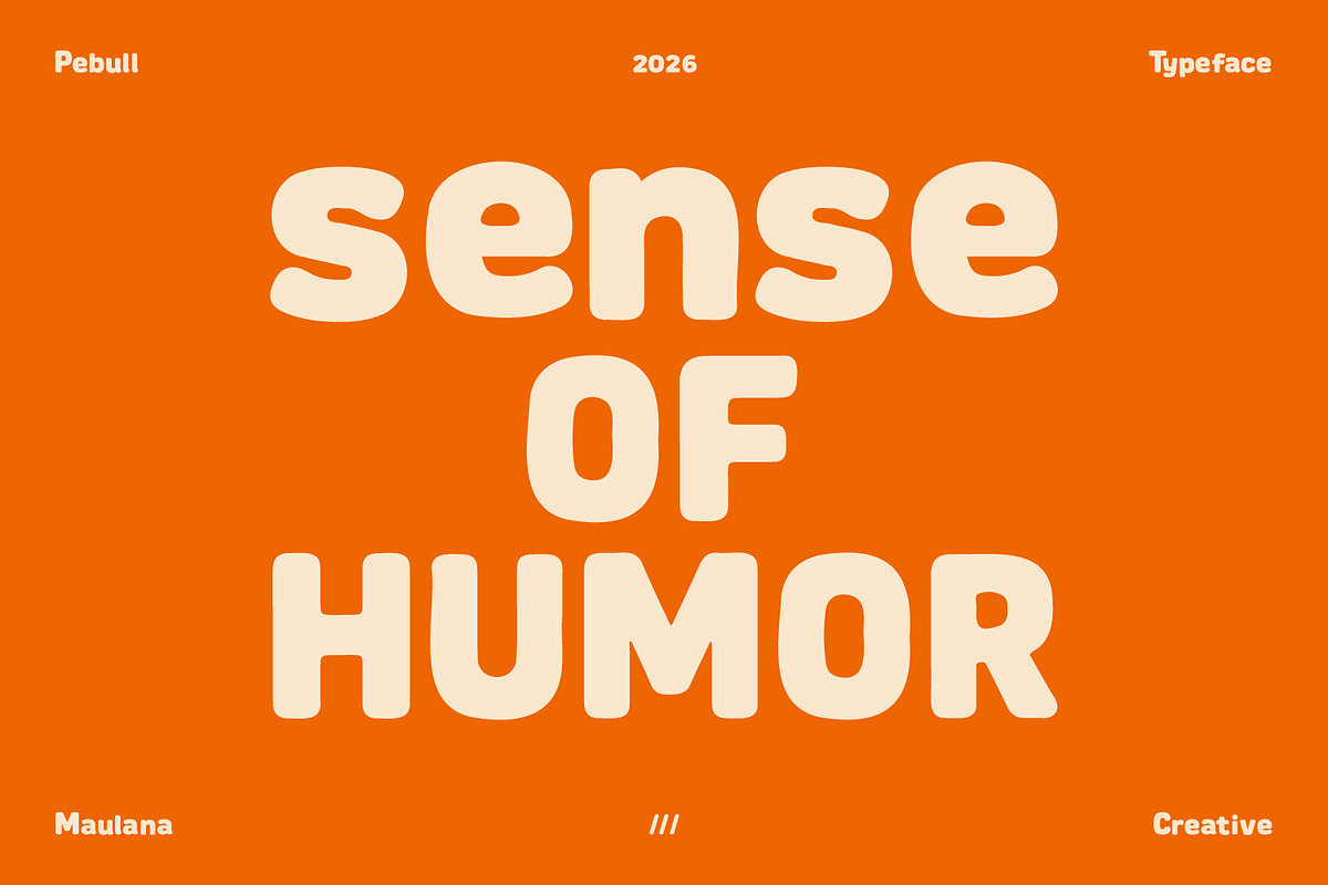 Pebull Playful Rounded Display Font, a Sans Serif Font by Maulana Creative (Photo 2 of 7)