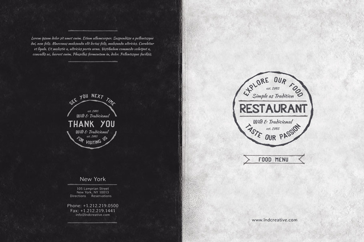 Eris Food Menu Pack, a Flyer Template by A.Lamprianidis (Photo 1 of 8)