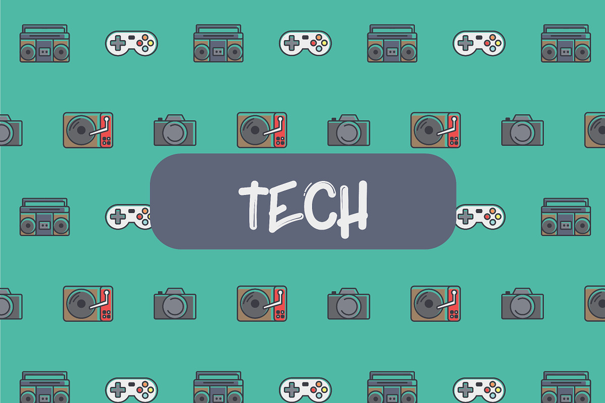 Icon patterns bundle/8 Themes/50%off, a Pattern Graphic by MikeHill (Photo 8 of 12)