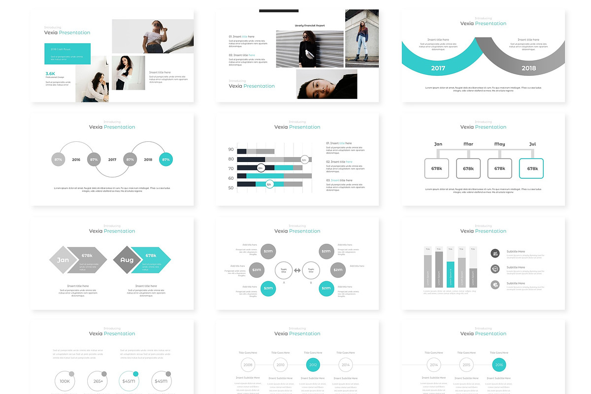 Vexia - Powerpoint Template, a Presentation Template by AQR Studio