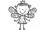 Black & White Fairy Tale Clipart Set, an Object Illustration by Bubert Art (Thumbnail 5 of 7)