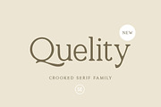 Quelity - Crooked Serif Font, a Serif Font by Sarid Ezra (Thumbnail 1 of 9)