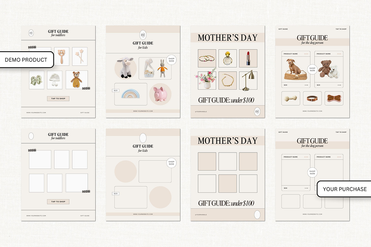 Gift Guide LTK Canva Template, a Social Media Template by Deb Creative Studio (Photo 6 of 10)