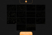 Golden Glitter Overlays, a Texture Graphic by Freezerondigital (Thumbnail 11 of 16)