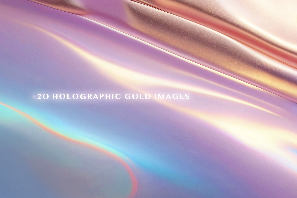 Holographic Gold Textures, a Texture Graphic by by creative paper (Photo 5 of 8)