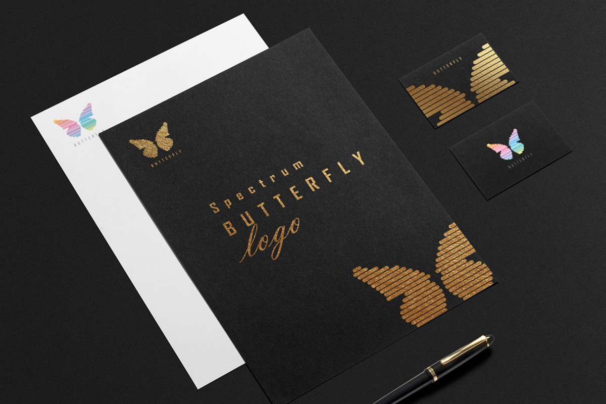 Spectrum Butterfly logo, a Branding & Logo Template by Polar Vectors (Photo 5 of 5)