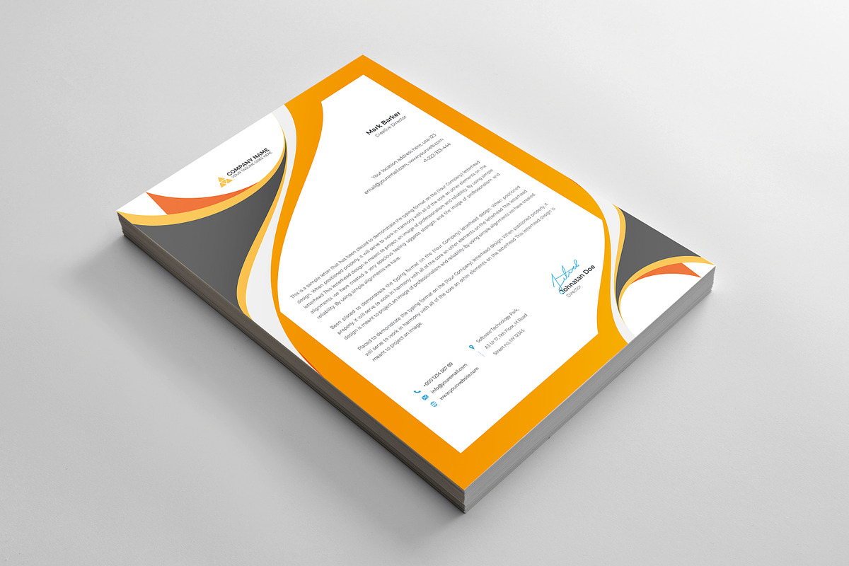 Letterhead, a Stationery Template by Curve Design (Photo 3 of 4)