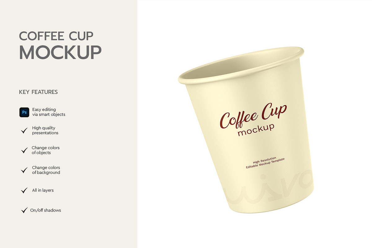 Minimal Coffee Cup Mockup, a Product Mockup by graphypix (Photo 2 of 4)