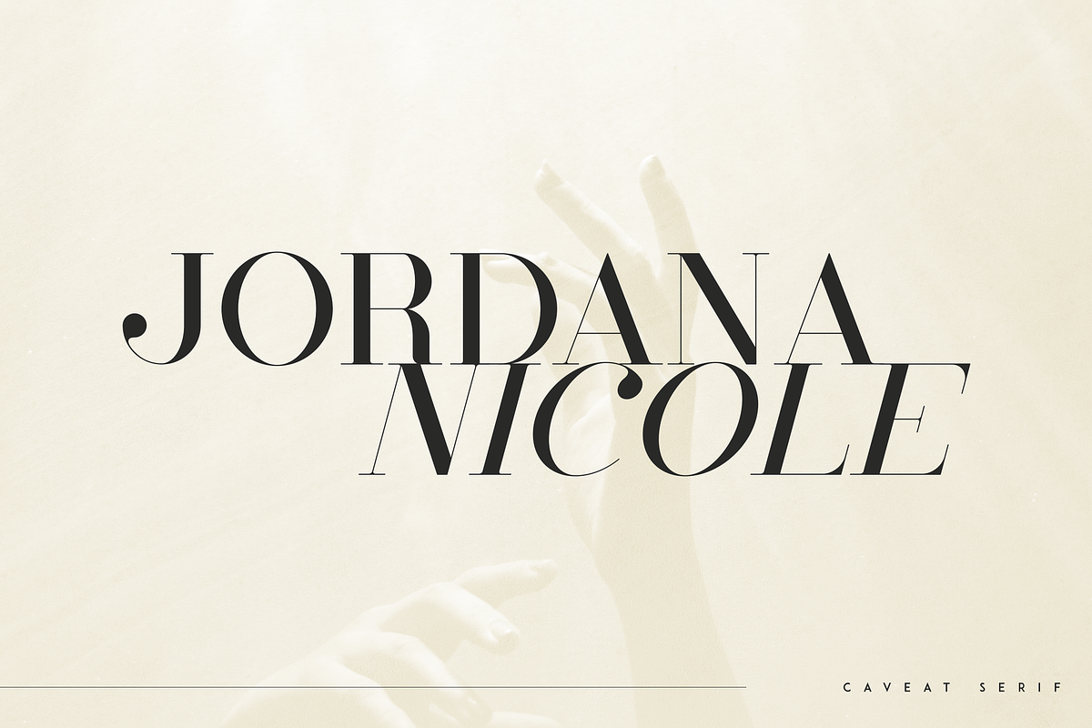 Caveat - Luxury Serif Typeface, a Serif Font by Only Fonts (Photo 3 of 10)