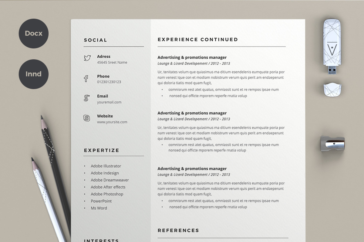 Resume Cindy (2 pages), a Resume Template by sz81 (Photo 4 of 5)