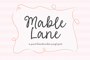 Mable Lane | Handwritten Script Font, a Script Font by KA Designs (Thumbnail 1 of 13)