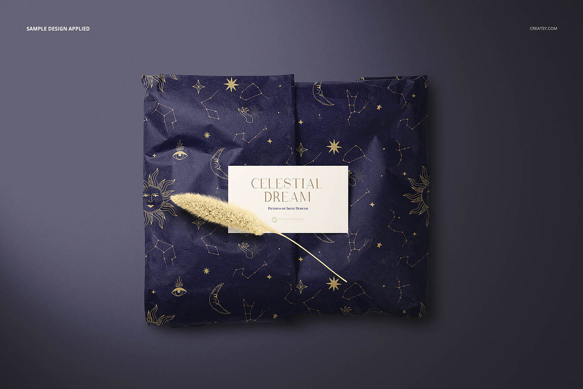 Gifts Wrapping Tissue Paper Mockup, a Packaging Mockup by creatsy5 (Photo 21 of 24)