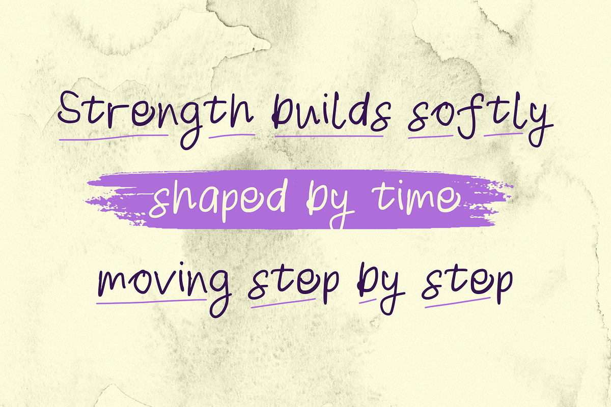 Purple Dream Handwritten, a Handwritten Font by Typehand Studio (Photo 4 of 10)