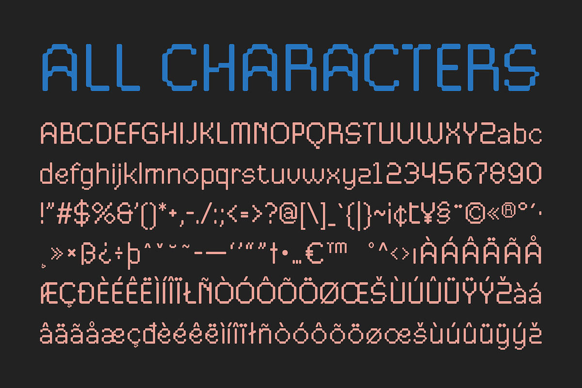 CS Degita – Pixel Font, a Sans Serif Font by Craft Supply Co. (Photo 8 of 8)