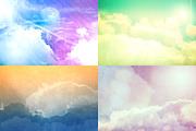 Grunge Clouds Backgrounds, a Background Graphic by QBKL (Thumbnail 4 of 4)