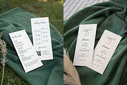 Wedding Menu Mockup Green Flat Lay, a Product Mockup by TatiMockup (Thumbnail 3 of 3)