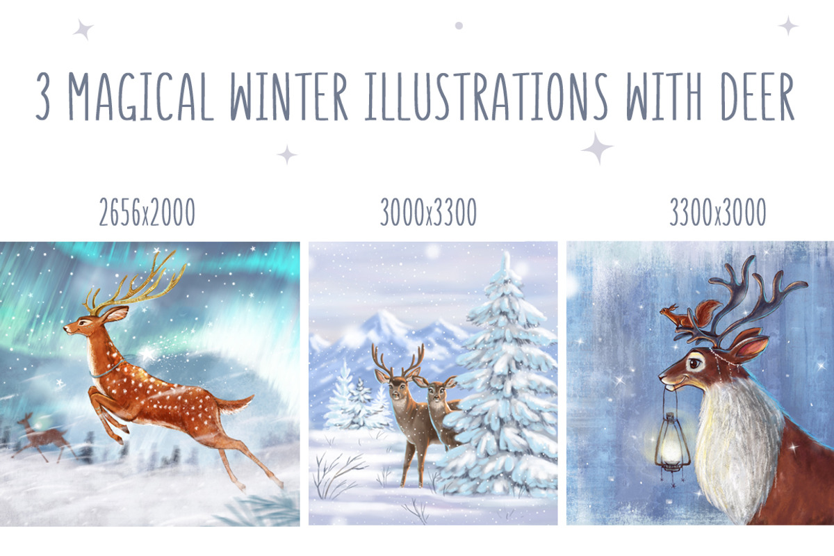 Set with winter illustrarions, an Illustration by JulianArt (Photo 1 of 4)