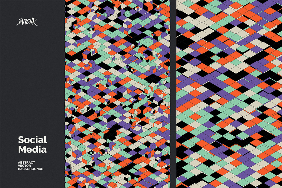 Social Media Vector Backgrounds V 02, a Background Graphic by dvtchk (Photo 8 of 10)