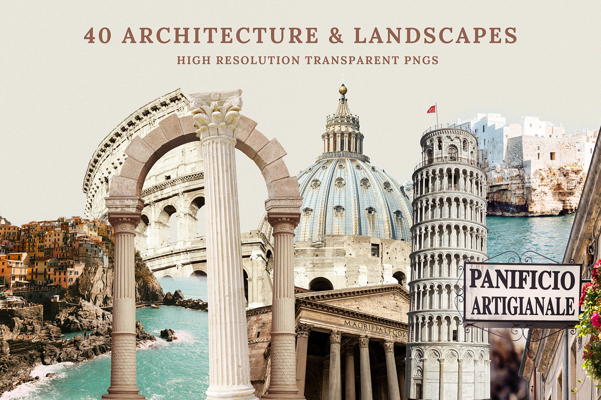 La Dolce Vita Collage Creator, an Object Graphic by Paper Flowers Studio (Photo 6 of 14)