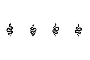 Artistic black snake illustrations, an Arts & Entertainment Photo by ZinetroN