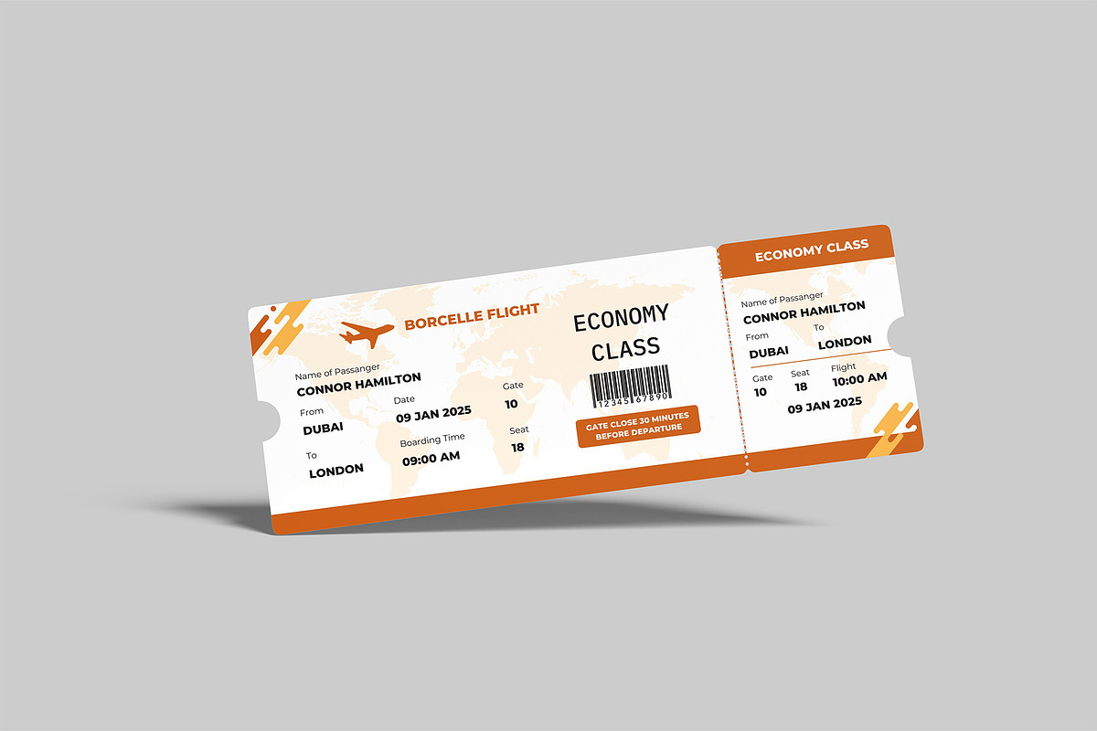 Ticket Mockup, a Product Mockup by graphictime (Photo 3 of 12)