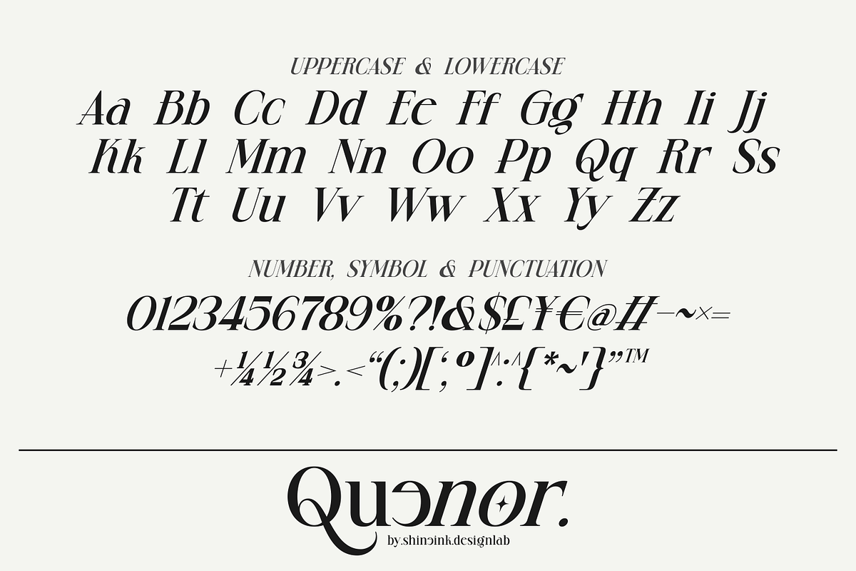 Quenor – Modern Editorial Serif Font, a Serif Font by shineink.designlab (Photo 8 of 10)