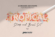 Procreate Tropical Summer Brush Set, a Brush Add-On by Littlefield Design (Thumbnail 2 of 16)