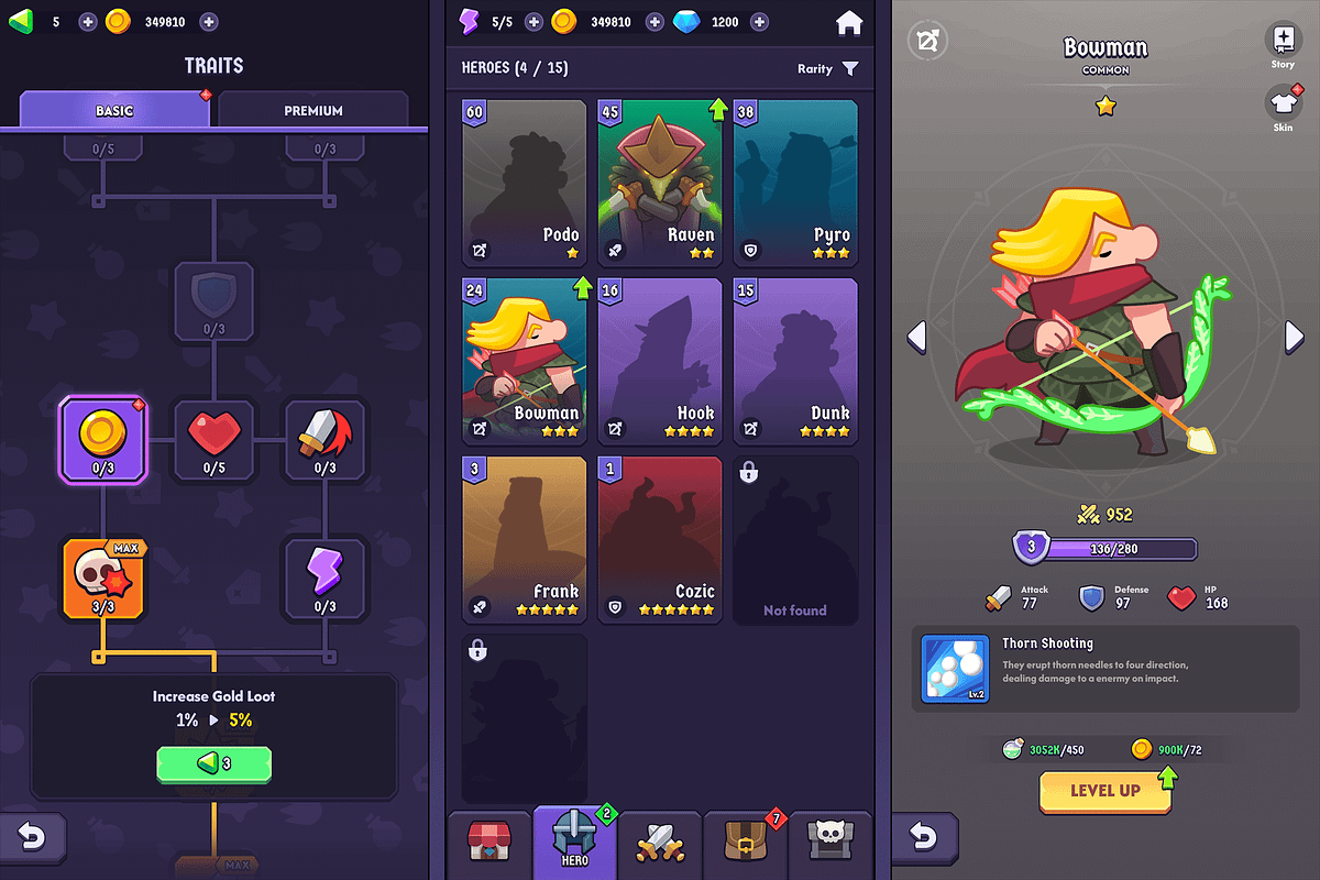 GUI Pro - Fantasy Hero, an UI Kit Template by LAYERLAB (Photo 18 of 29)