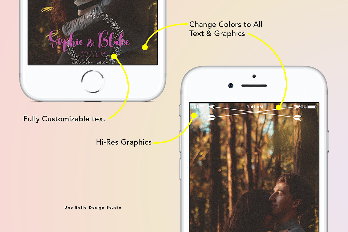 Fall for Love Wedding Geofilter, a Social Media Template by Uno Bello Design Studio (Photo 2 of 3)