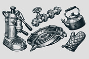 Coffee & Café Culture Vintage, an Object Illustration by Huza Studio (Thumbnail 7 of 10)