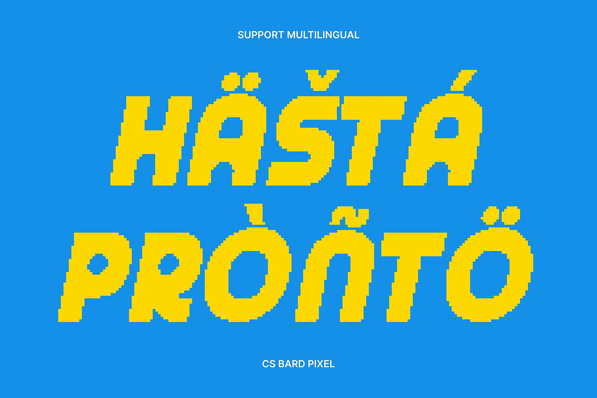 CS Bard Pixel, a Sans Serif Font by Craft Supply Co. (Photo 7 of 8)