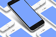 3D iPhone Presentation Mock-Up 01, an iPhone Mockup by Graphicsworld125 (Thumbnail 2 of 9)