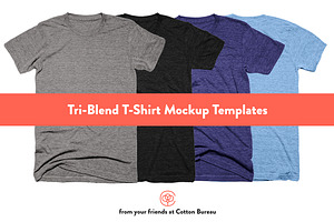 Tri-Blend T-Shirt Mockups 2.0