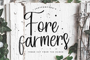 Forefarmers - Rustic Casual Vintage, a Script Font by Ian Irwanwismoyo (Thumbnail 1 of 8)