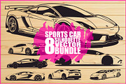 Modern Sports Car Design bundle, an Illustration by Artivon (Thumbnail 1 of 9)