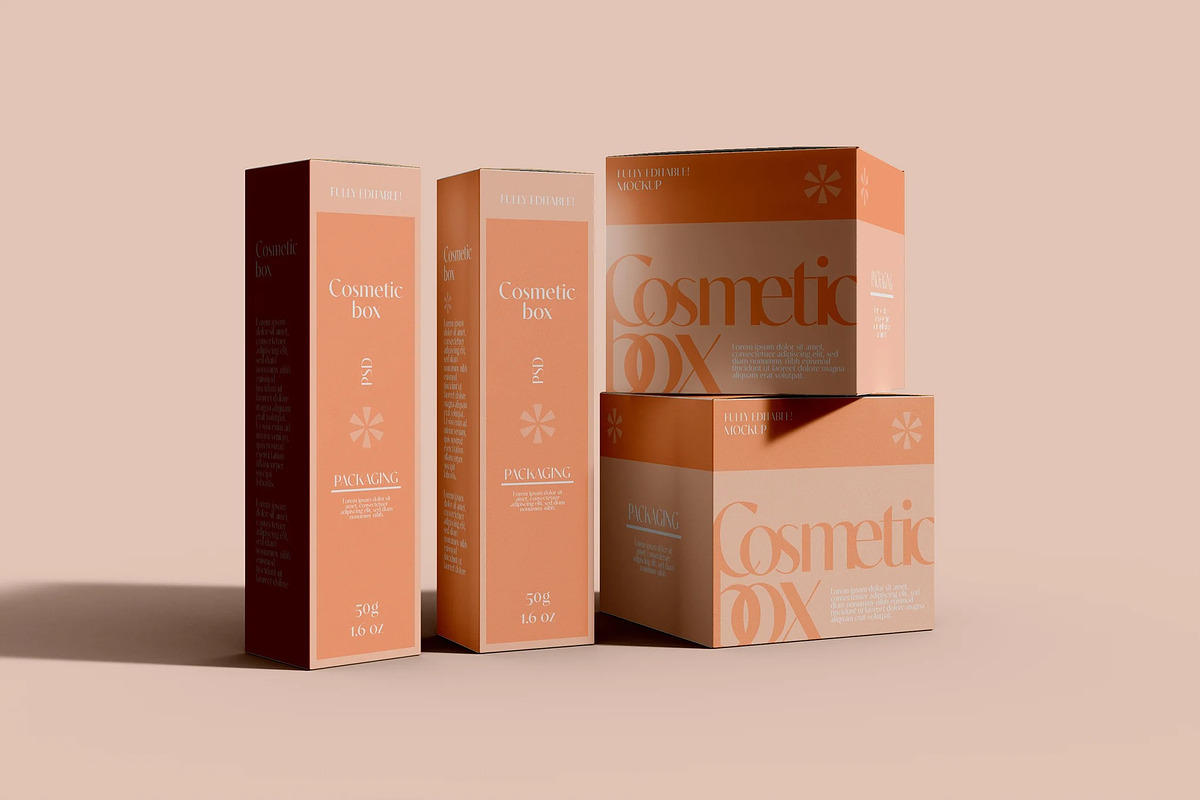 Box Collection Mockup, a Packaging Mockup by Hubzway (Photo 2 of 2)