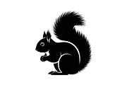Squirrel Silhouette Vector Bundle, an Illustration by yasushie (Thumbnail 26 of 48)