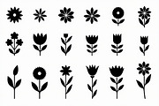 16 elegant black floral silhouettes, an Illustration by Amazin_art (Thumbnail 9 of 17)