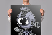 100 Astronaut Cartoon Designs Bundle, an Illustration by roach_graphic (Thumbnail 11 of 16)