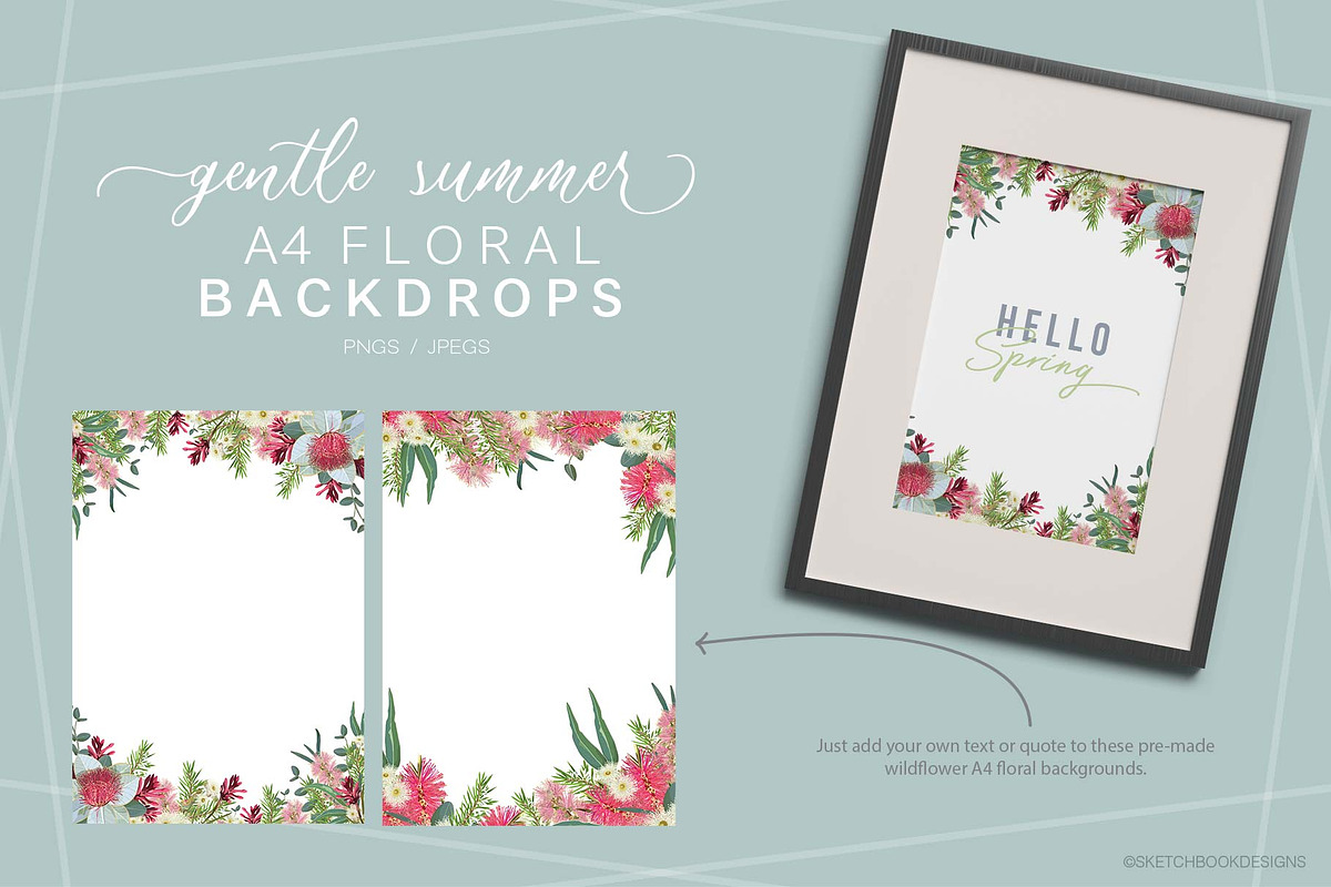 Gentle Summer Australian Wildflowers, an Illustration by Sketchbook Designs (Photo 13 of 14)