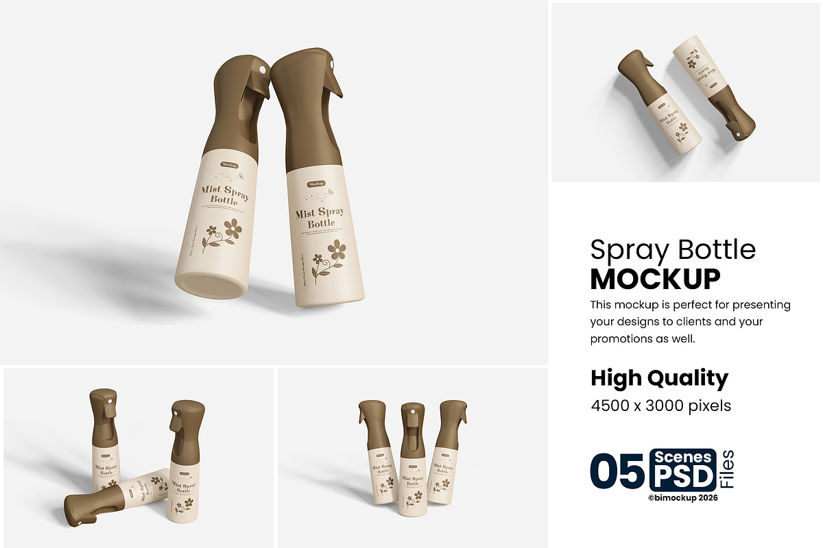 Mist Spray Mockup For Branding, an Advertising Mockup by bimockup (Photo 1 of 6)