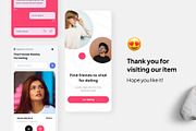 Malming - Dating Design App, an UI Kit Template by Panen Creative (Thumbnail 3 of 3)