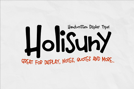 Holisuny - Handwritten Type