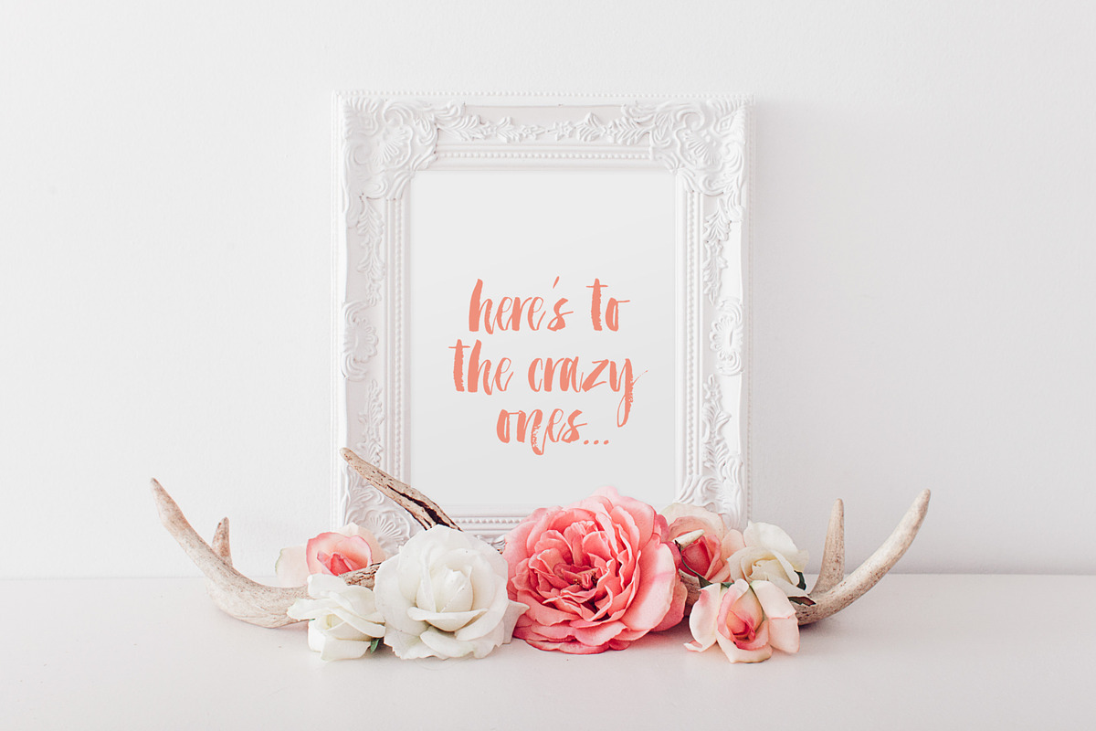 crazy ones art print - printable, a Stationery Template by Claire + Pierre Design