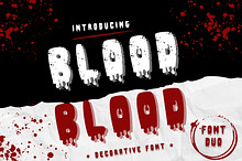 Blood - Decorative font