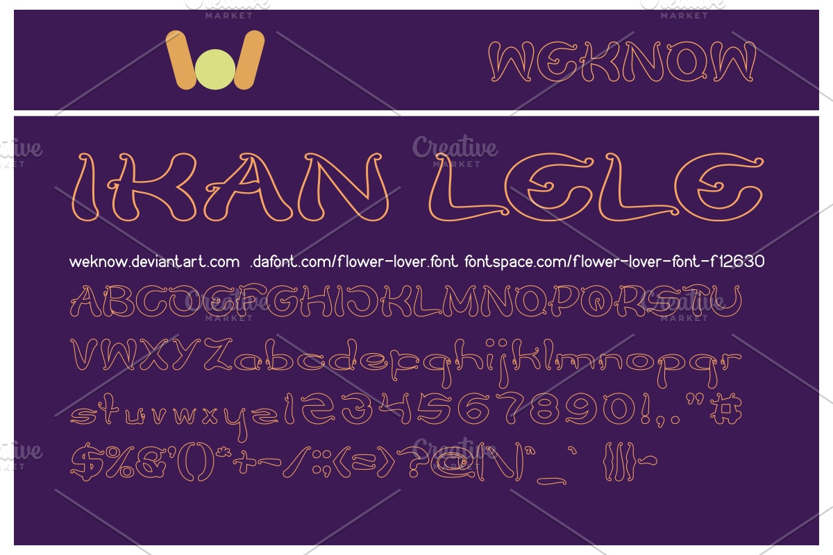 flower lover font preview 5