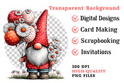 Spring Gnome Whimsical Clipart, an Illustration by Dream Creation (Thumbnail 8 of 8)