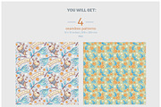 4 Seamless Patterns • Dream Time, a Pattern Graphic by Yeticrab (Thumbnail 3 of 5)